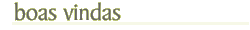 boas vindas